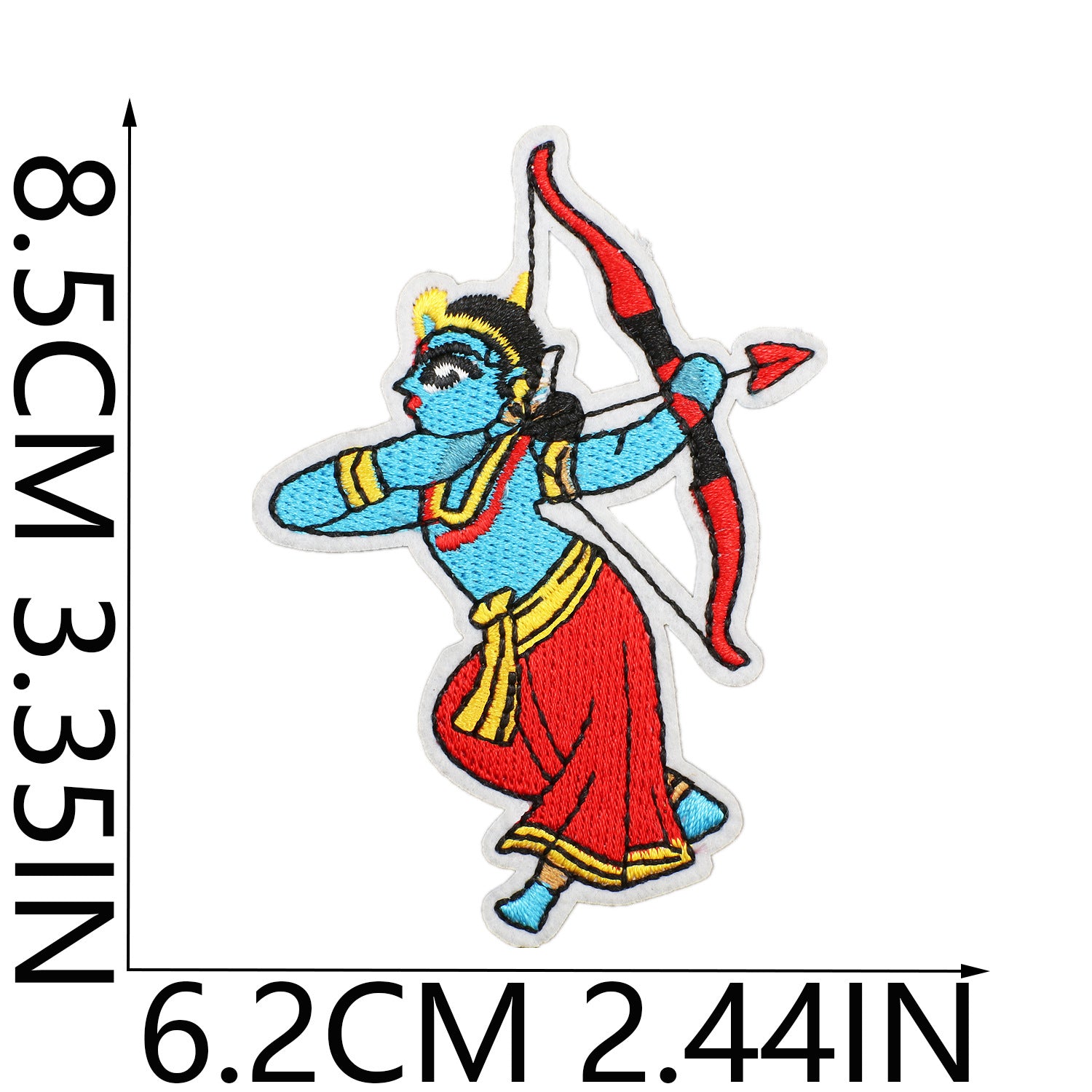 Wholesale Polyester Thread Embroidered Patch Indian Diwali Elephant And Cobra Design Decorative Clothing Craft Supply