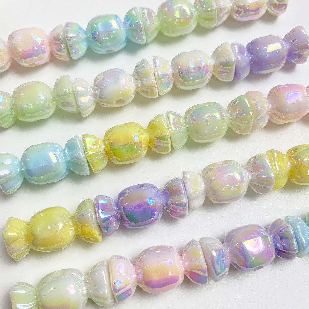 Cuentas de dulces de chocamiento de dos colores de 10 piezas/paquete de Star Sky de dos colores.