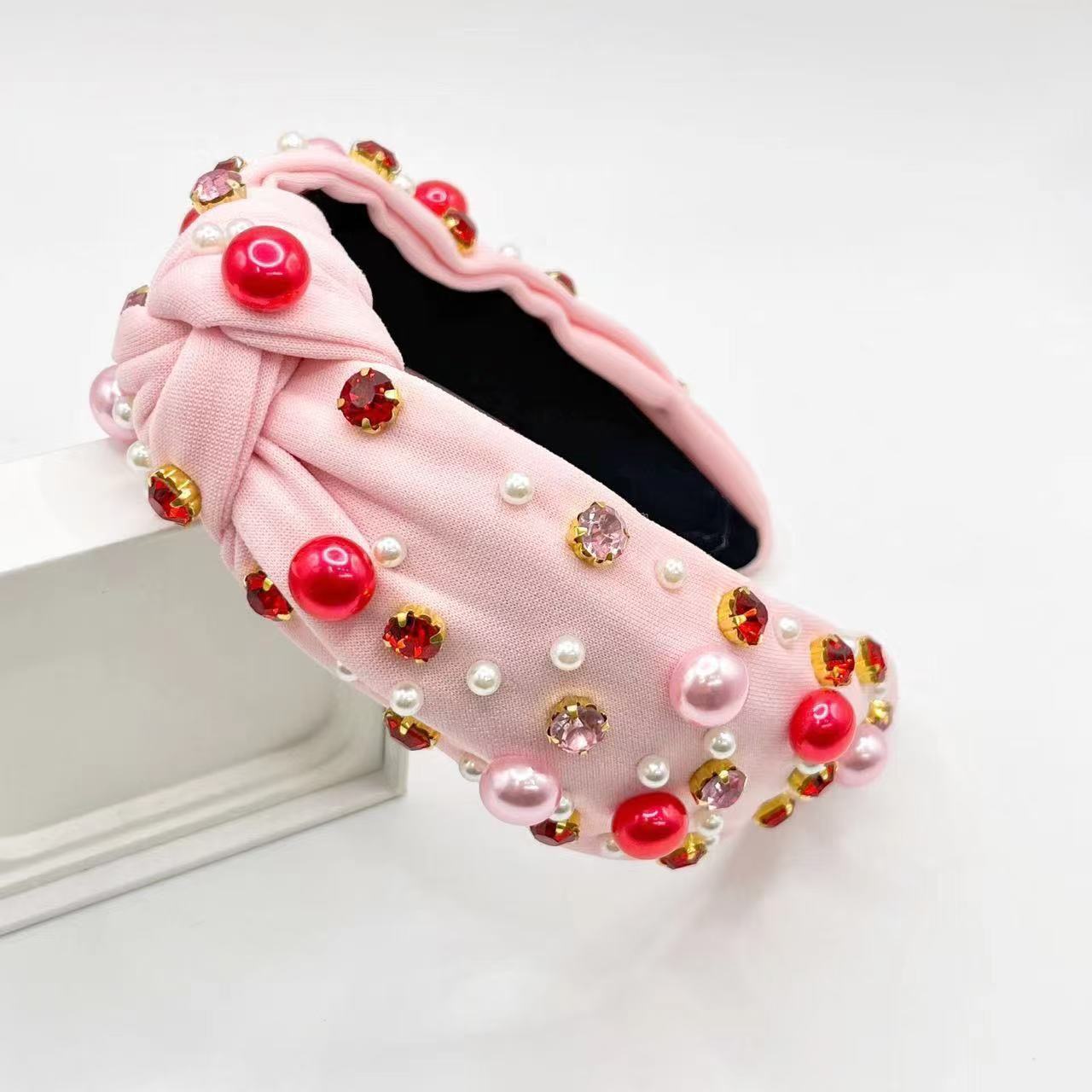 Wholesale Hair Hoop Fashionable  Knot Pearl Headband