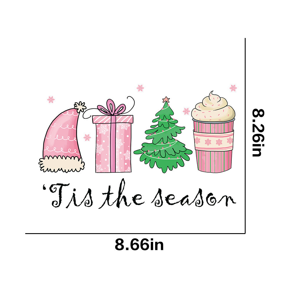 Wholesale 10pcs/pack Christmas Stickers Hot-Selling Christmas Transfer Stickers