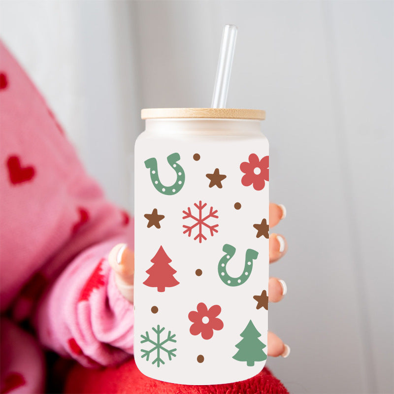 Wholesale  Christmas Series 16oz Cup UV DTF Wraps