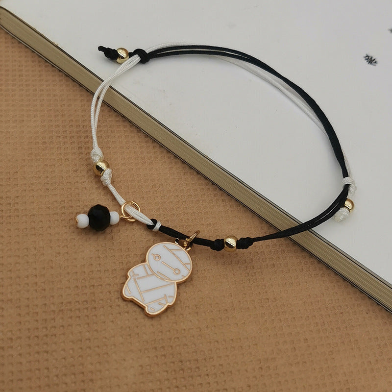 Wholesale 2PCS Halloween Pumpkin Skull Alloy Bracelet