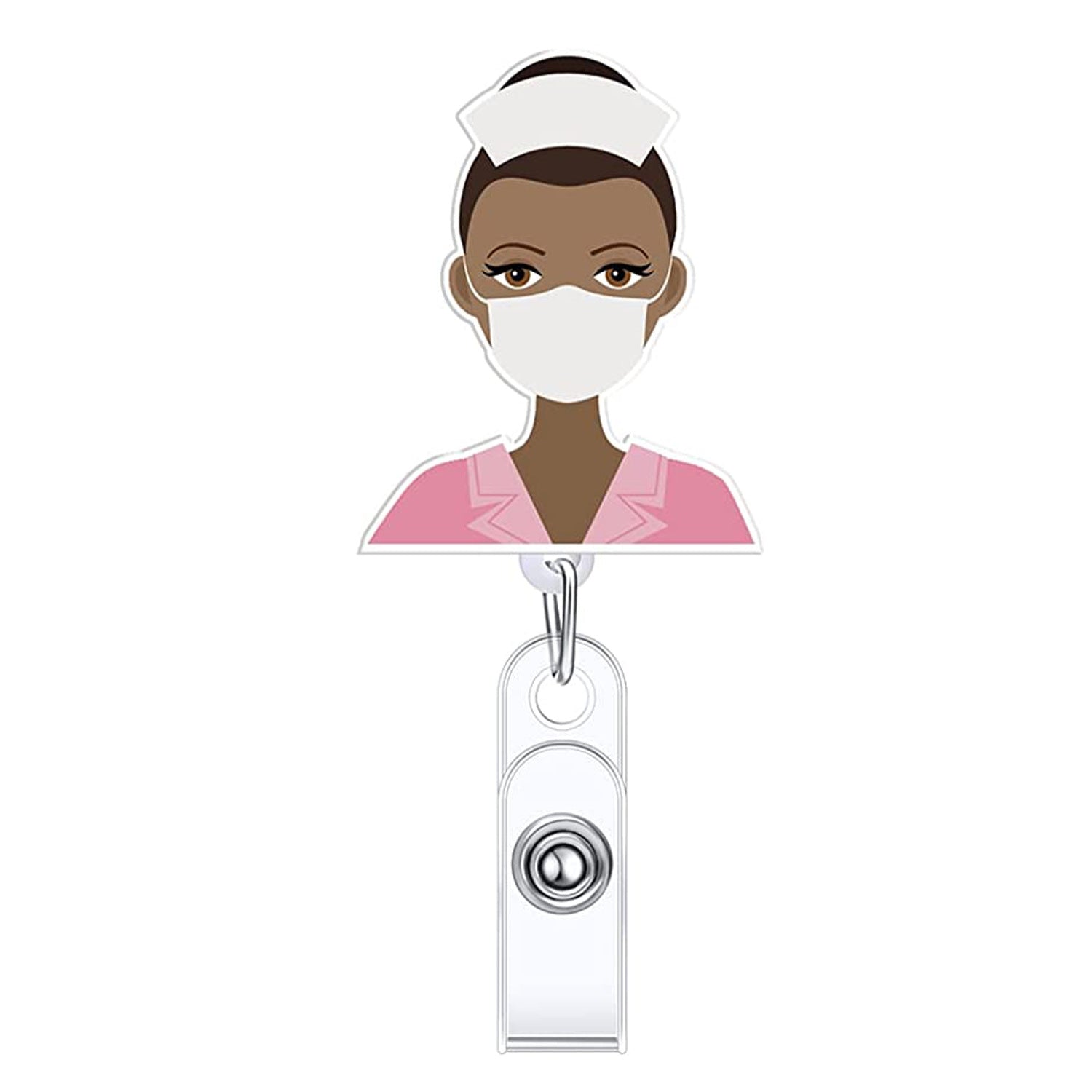Wholesale Doctor Nurse Badge Scroll Retractable Keychain