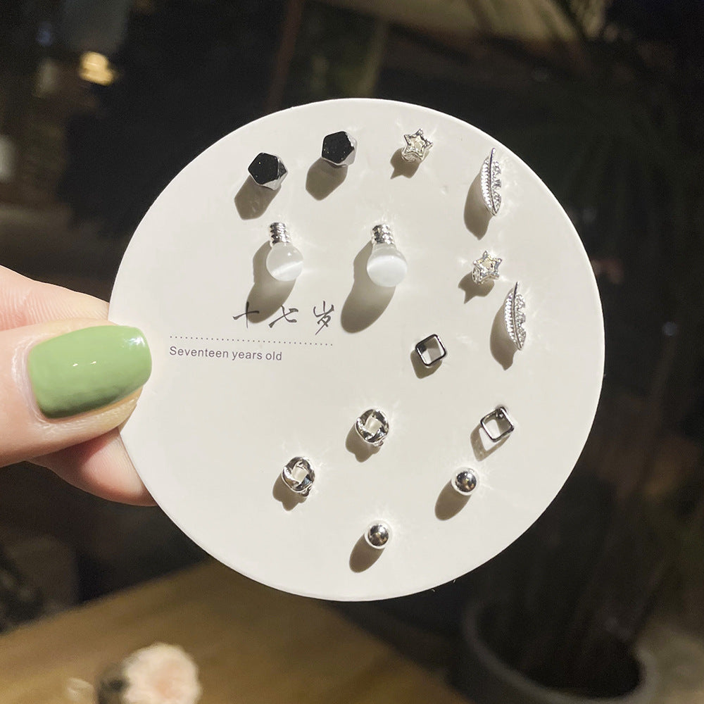 Wholesale One Week Set Combination S925 Silver Earrings