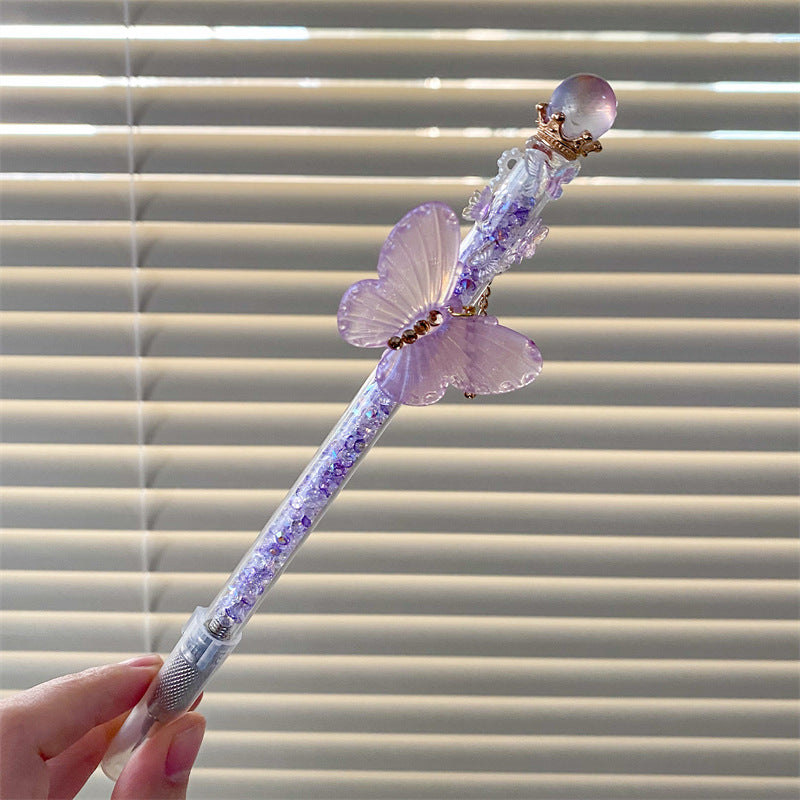 Wholesale Crystal Ball Butterfly Broken Diamond Replaceable Blade Utility Knife