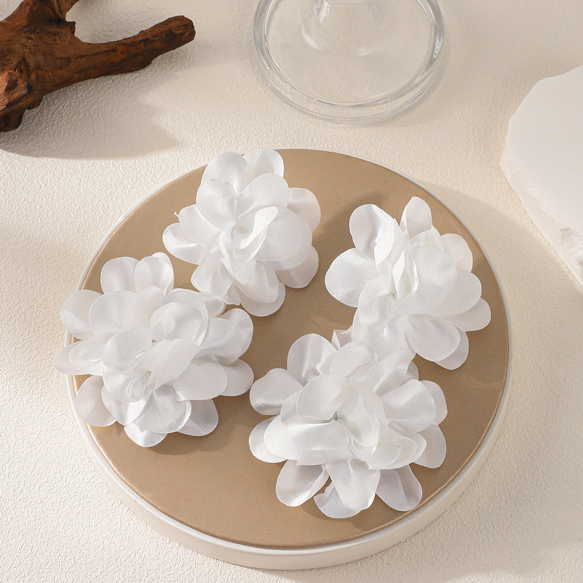 Wholesale Multi colored flower Valentine' s Day earrings