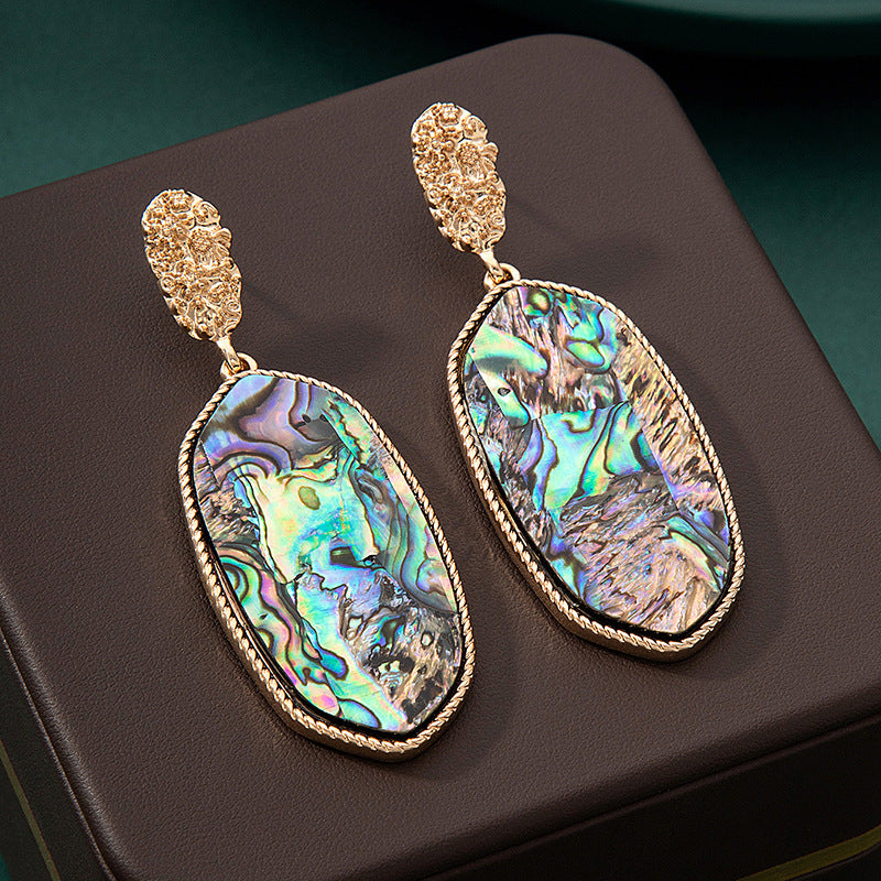 Wholesale Colorful Natural Abalone Shell Earrings