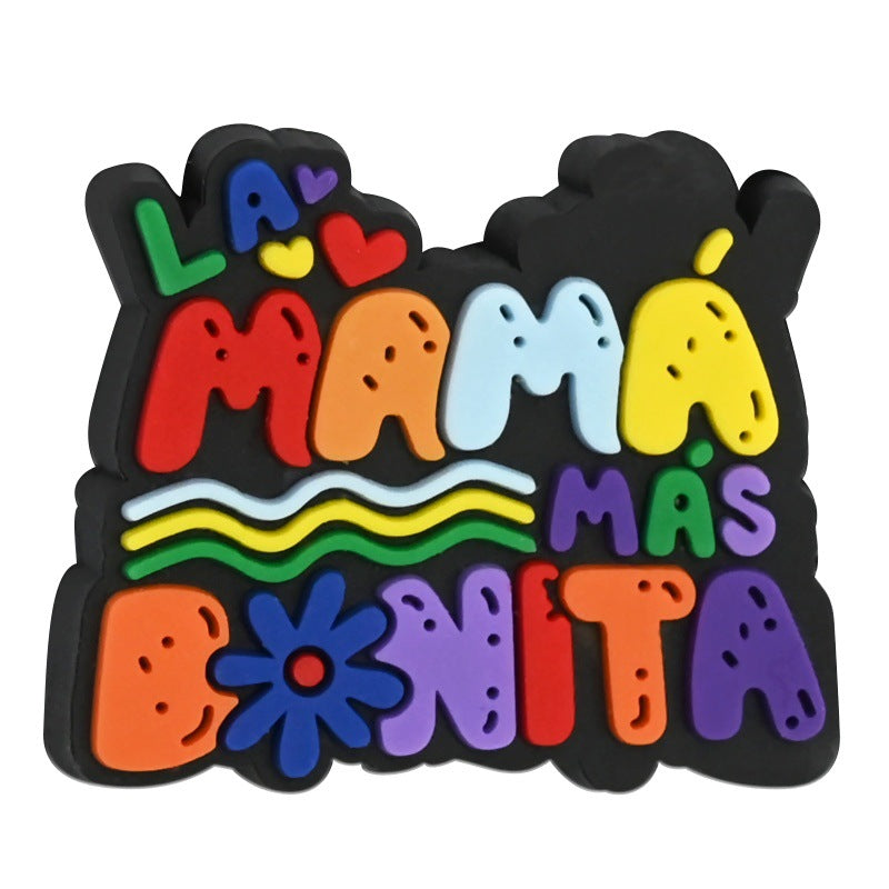 Wholesale Random 100pcs Cartoon Charred Bead DIY Soft Gel Perforated Thick Patch Beads