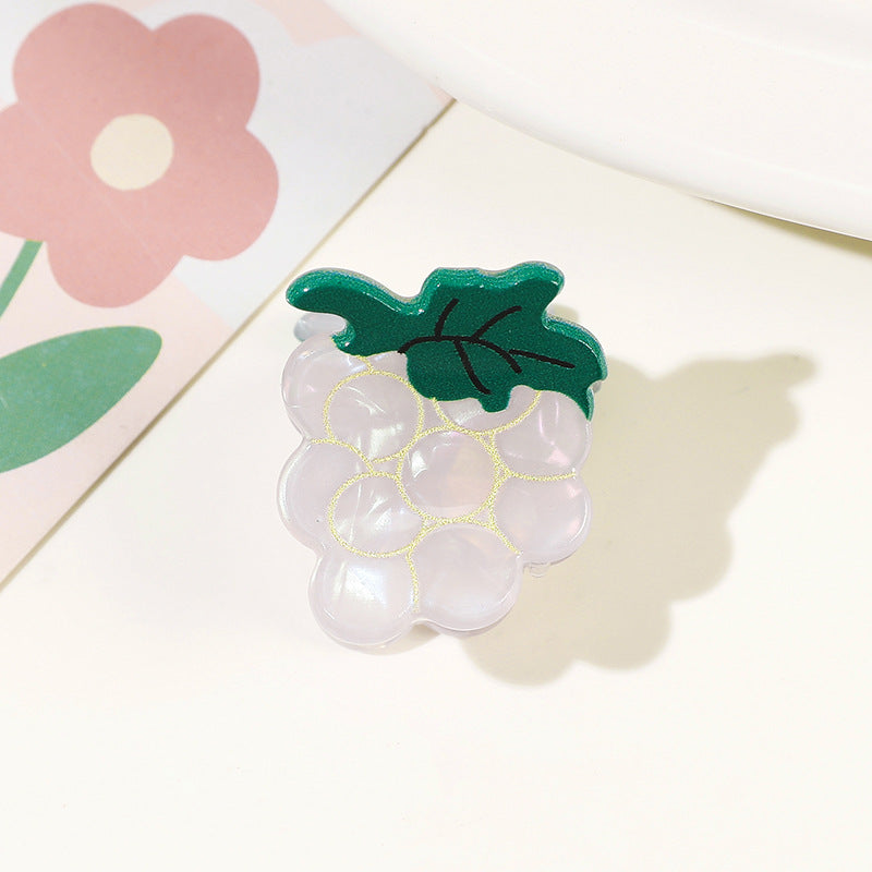 Wholesale Acrylic Fruit Design Hair Claw Clips Cute Fashion Hair Accessory For Everyday Styling