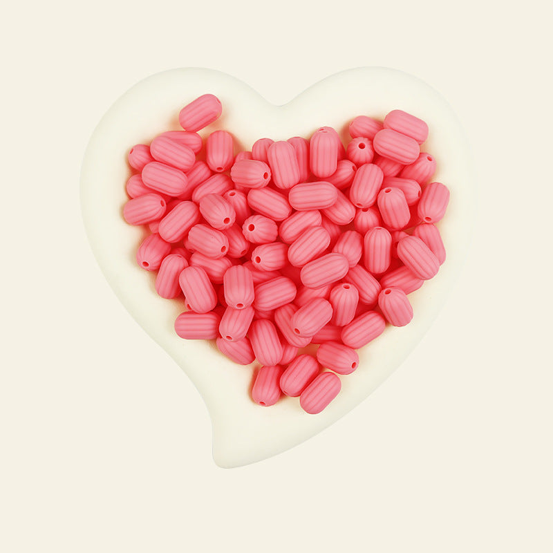 Wholesale 100pcs/pack Silicone Single Color Loose Bead DIY Bead Pen