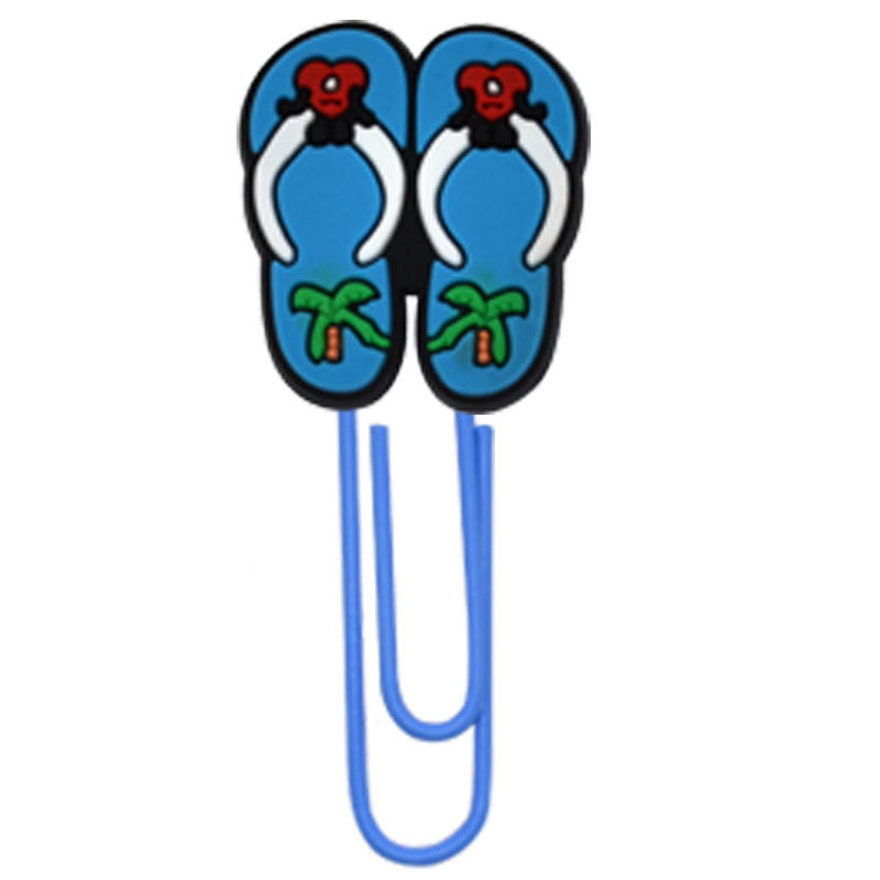 Wholesale Random 50pcs/pack Cloud Star Slippers Paper Clip Bookmark