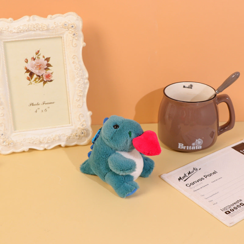Wholesale Stretchable Love Dinosaur Plush Keychain