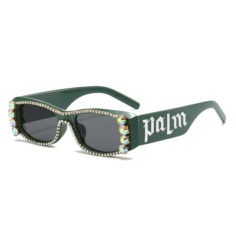 Wholesale Square Diamond-studded High-end Fashion Luxury Sunglasses