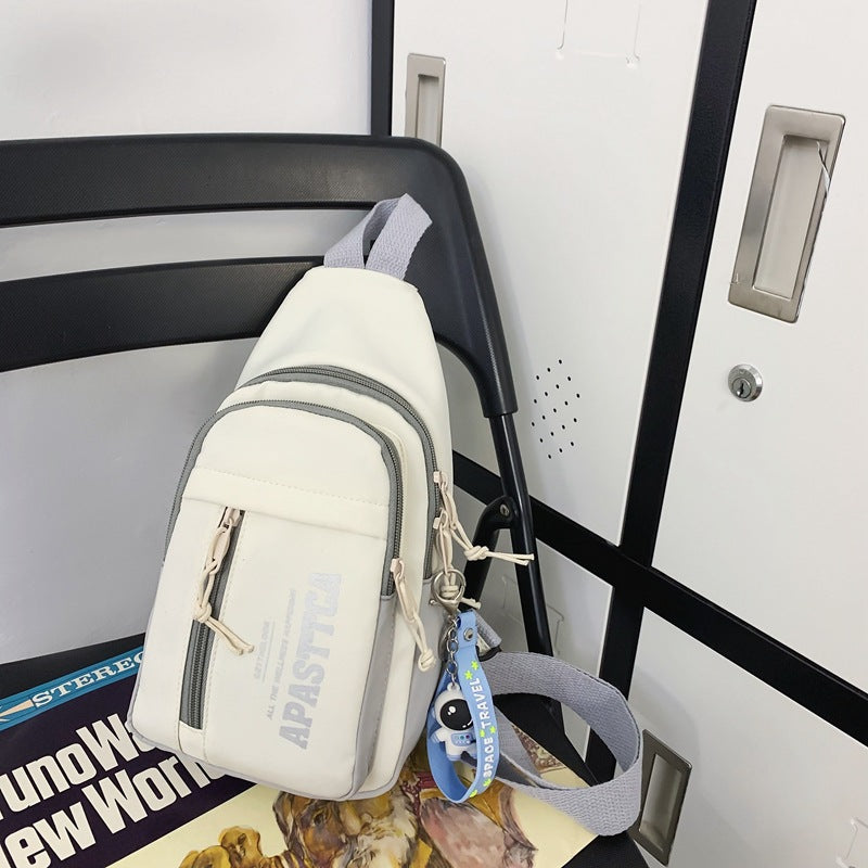 Wholesale Crossbody bag women's trendy fashion waist bag sports multifunctional chest bag new style one-shoulder student campus small backpack