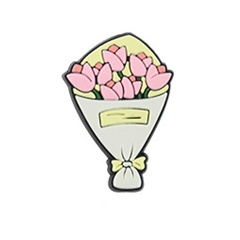 Wholesale Random 100pcs  Valentine' s Day Series Silicone Beads Focal Beads