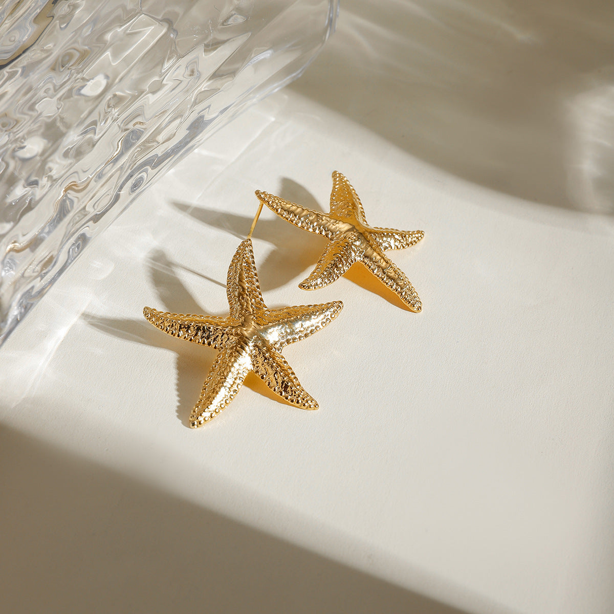 Wholesale Stainless Steel Starfish Earrings