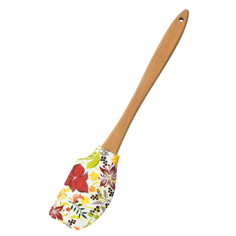 Wholesale Baking Tools Wooden Handled Butter Butter Spatula