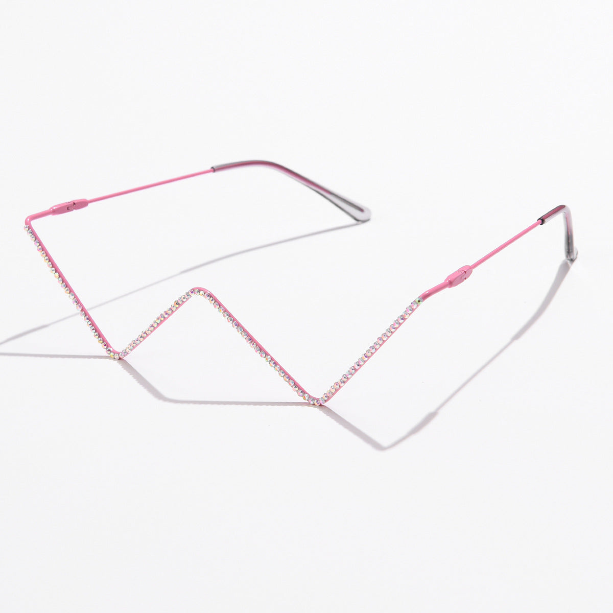 Wholesale Personalized Metal Diamond Studded PC Glasses