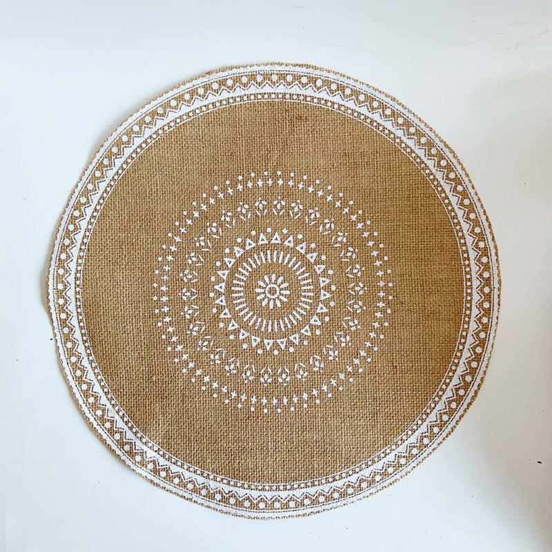 Wholesale Cotton Linen Woven Coaster Placemat