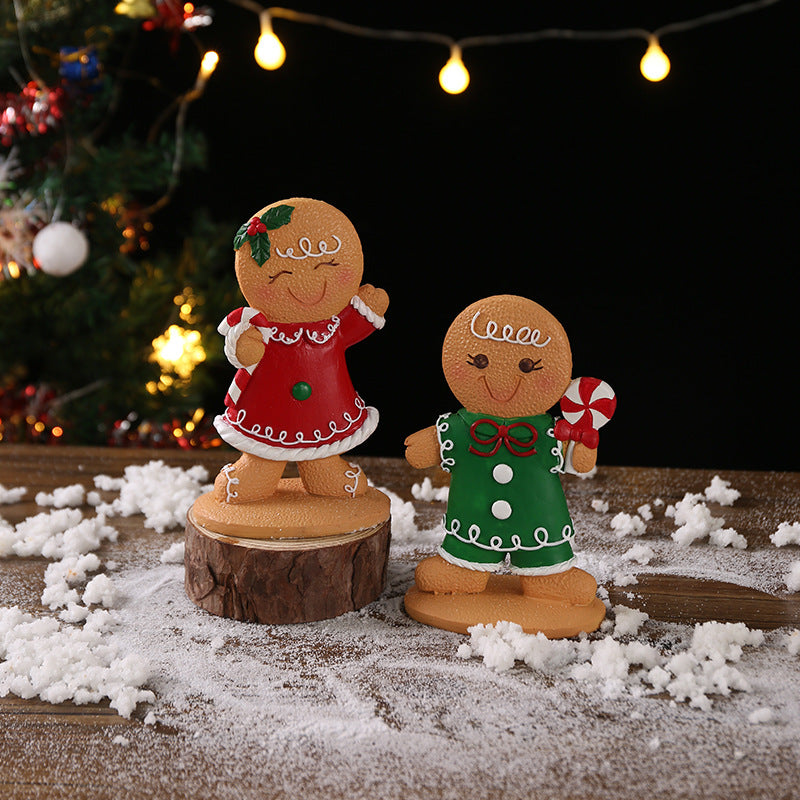 Wholesale Christmas Gingerbread Resin Ornaments