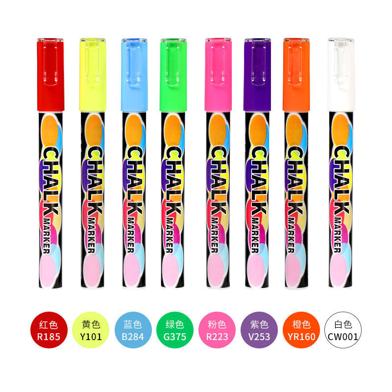 Wholesale 8 Color Fluorescent Pen Double Head Liquid Painting Marker Pen