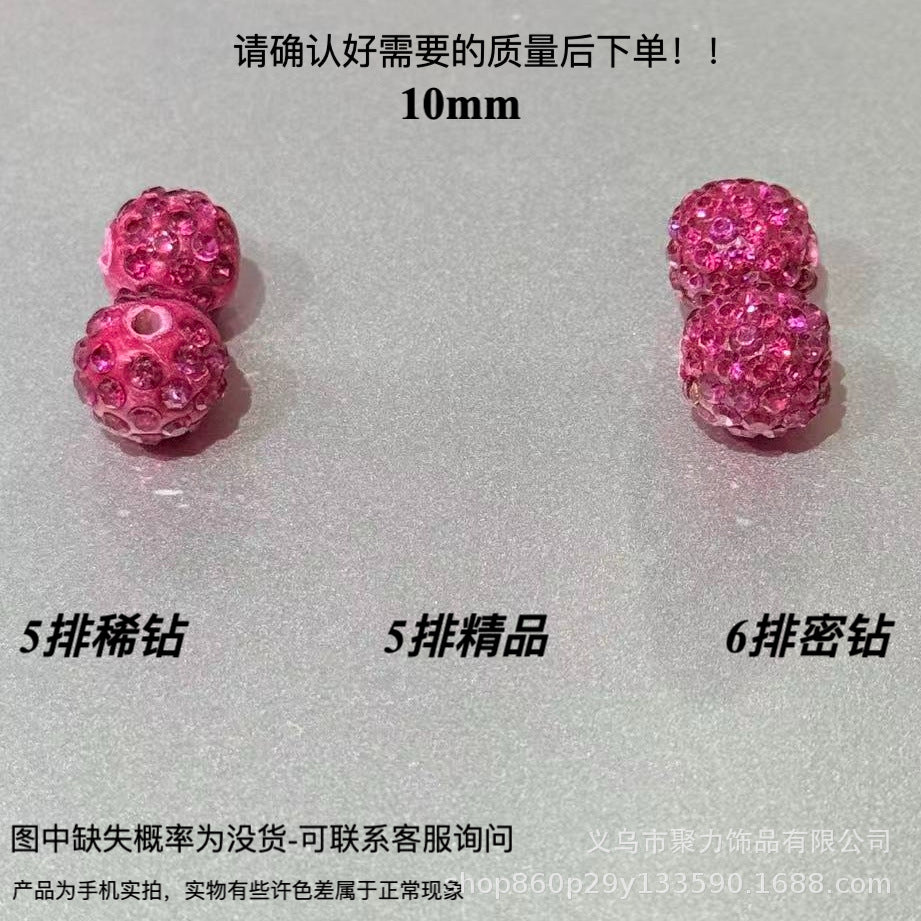 Wholesale 100pcs Polymer Clay Diamond Beads Loose Spacer Beads For DIY Jewelry Making Trendy Fashion Accessory For Resale