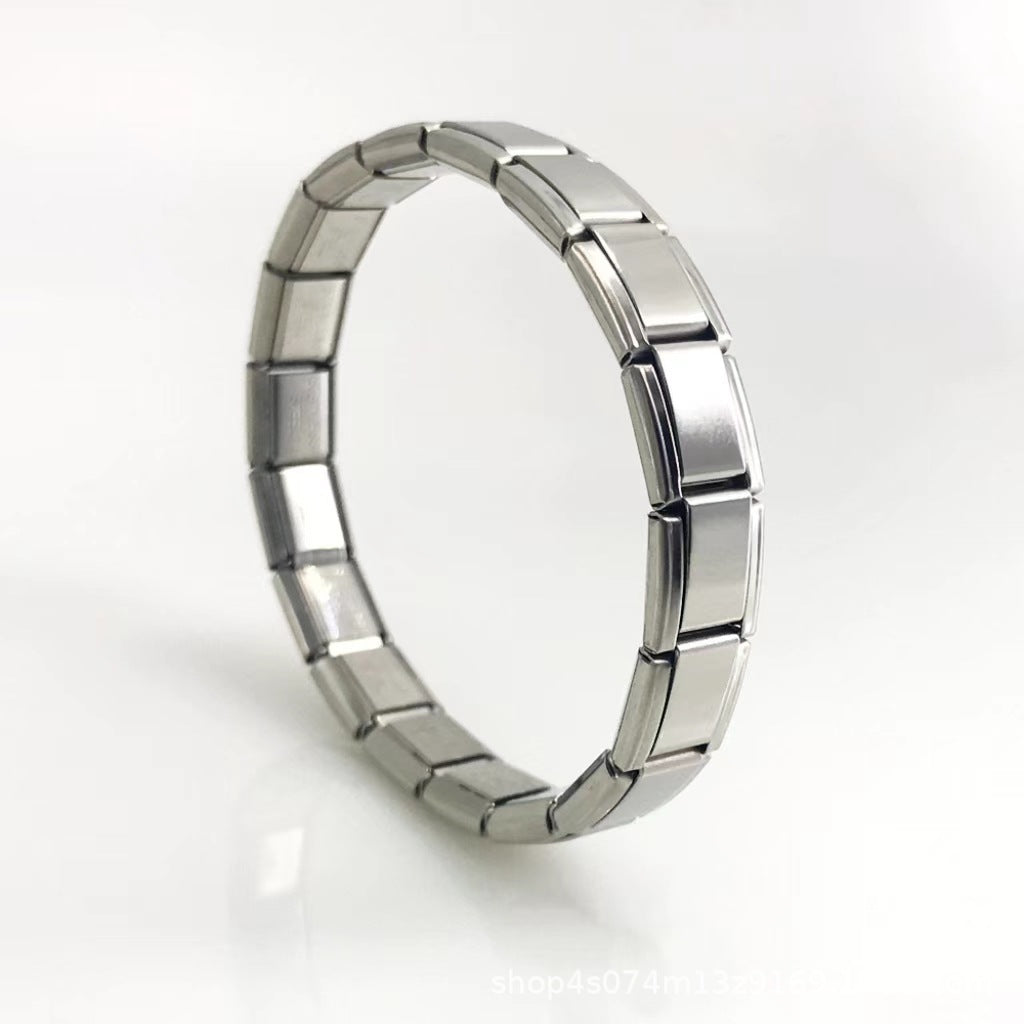 Wholesale Italian titanium steel bracelet DIY