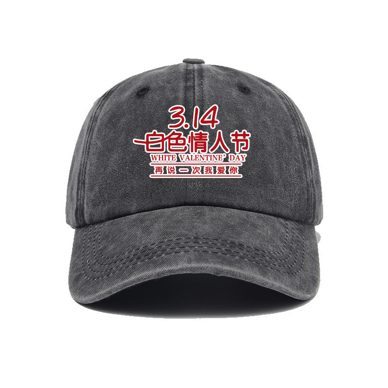 Wholesale March 14th White Day Say I Love You Again Hat Baseball Cap