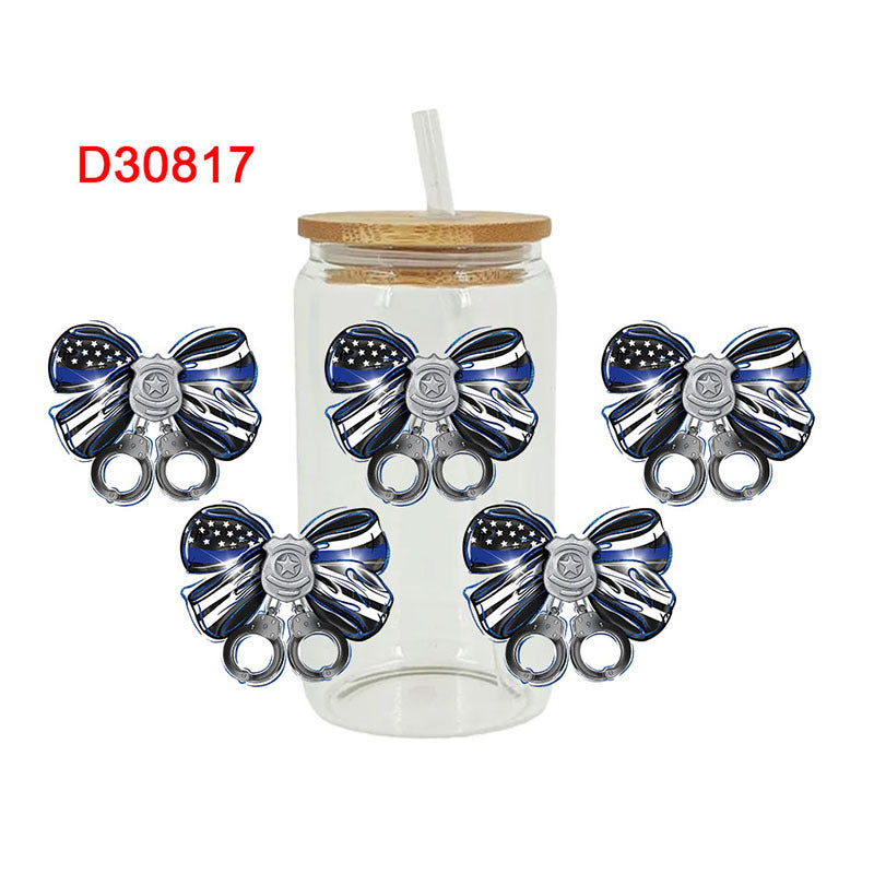 Wholesale Colorful and diverse bows 16oz Cup UV DTF Wraps