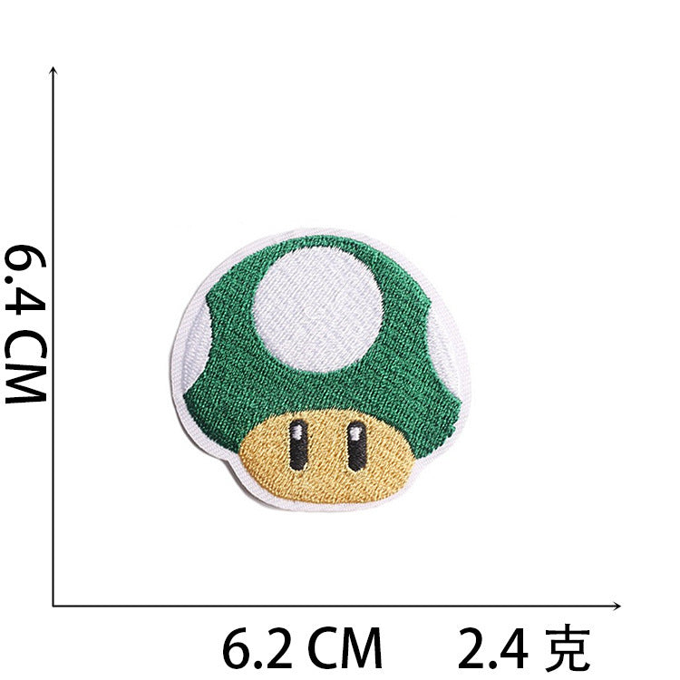 Wholesale Modern Iron On Embroidered Patch Set Astronaut Spaceship Cartoon Mushroom Designs Trendy Clothing Accessory For Gift Resale