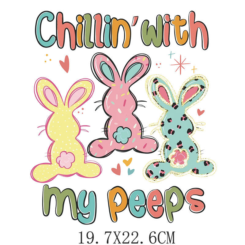 Wholesale Easter heat transfer  UV DTF Ready to Press Transfers Wraps