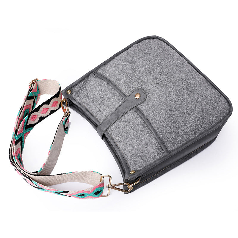 Wholesale PU Plush Shoulder Bags