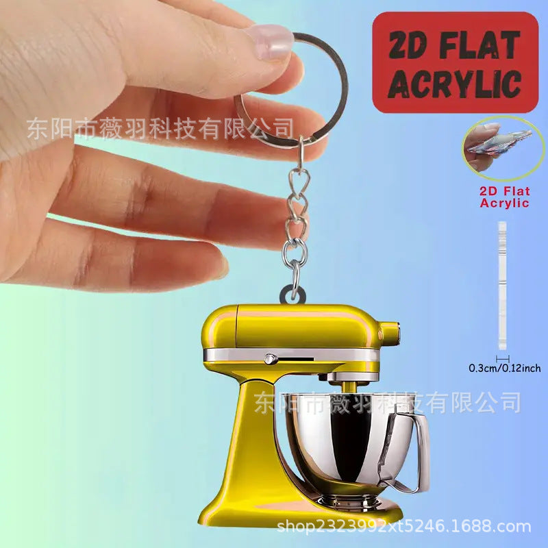 Wholesale Mini Kitchen Mixer Acrylic Pendan Keychains