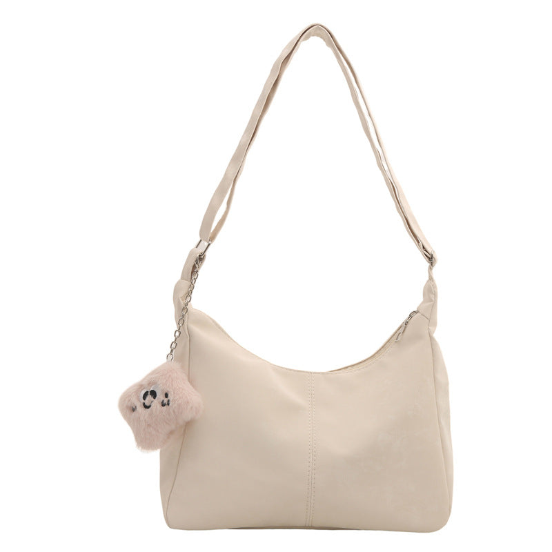 Wholesale Retro Solid Color Versatile Shoulder Bag