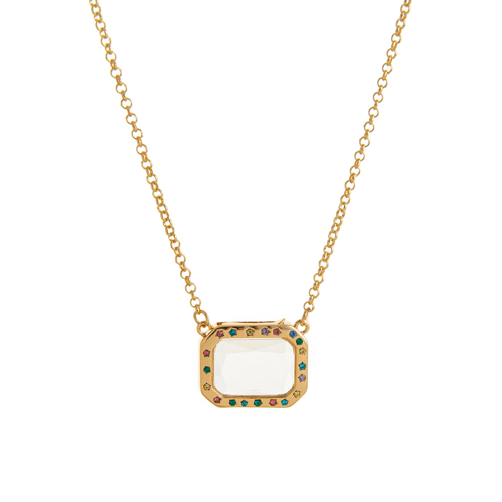 Wholesale Vintage heart-shaped teardrop shaped picture box pendant necklace