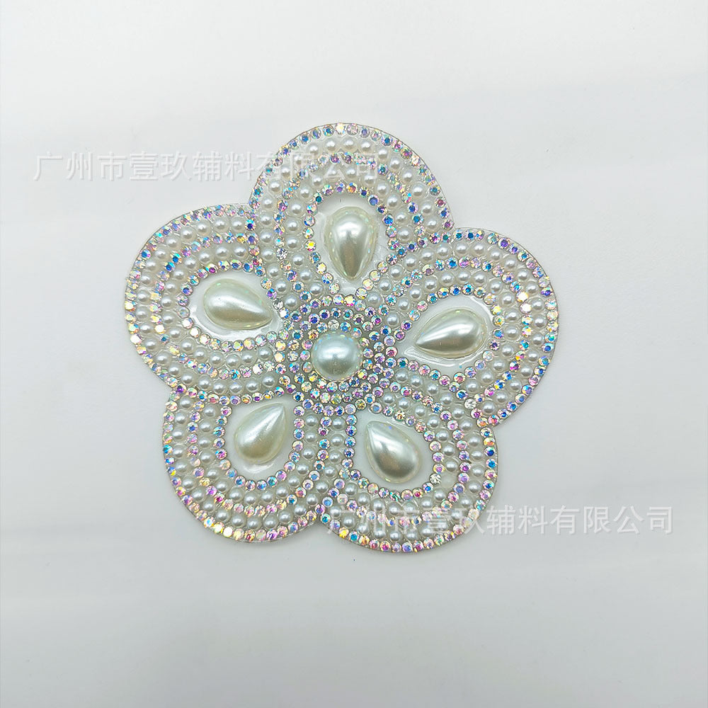 Wholesale 5pcs Hot melt adhesive bow tie for rhinestones DIY Patches