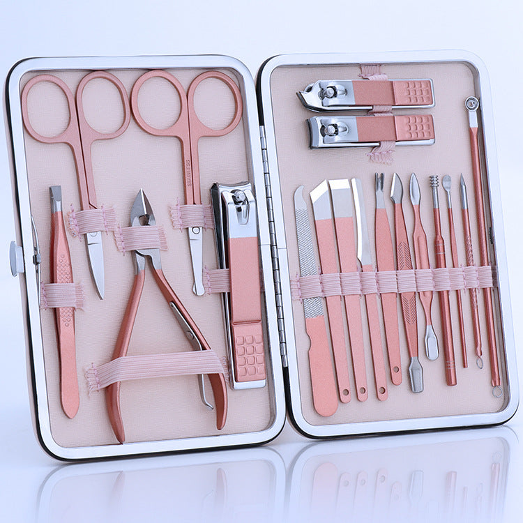 Wholesale Nail Clipper Set 18 Pieces Stainless Steel Accessories