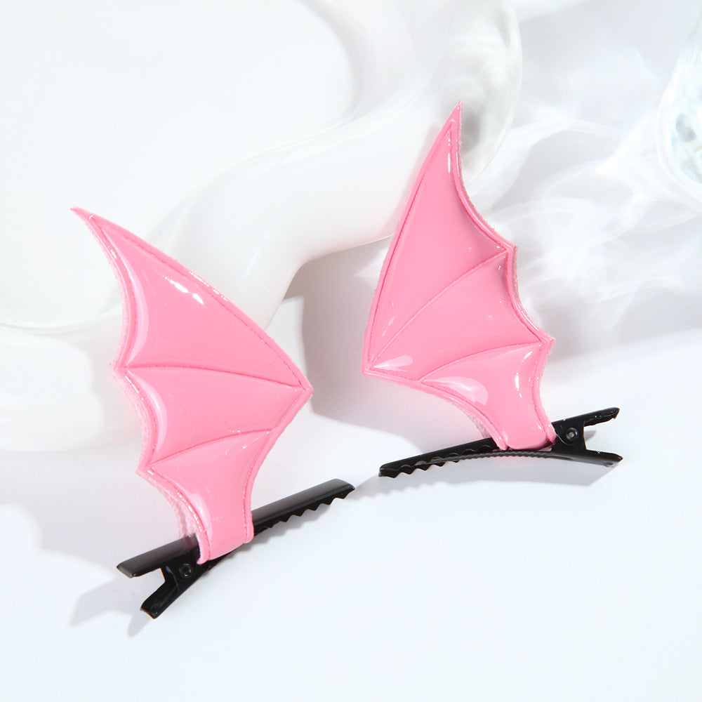 Wholesale Halloween Funny Devil Bat Wings Hairpin