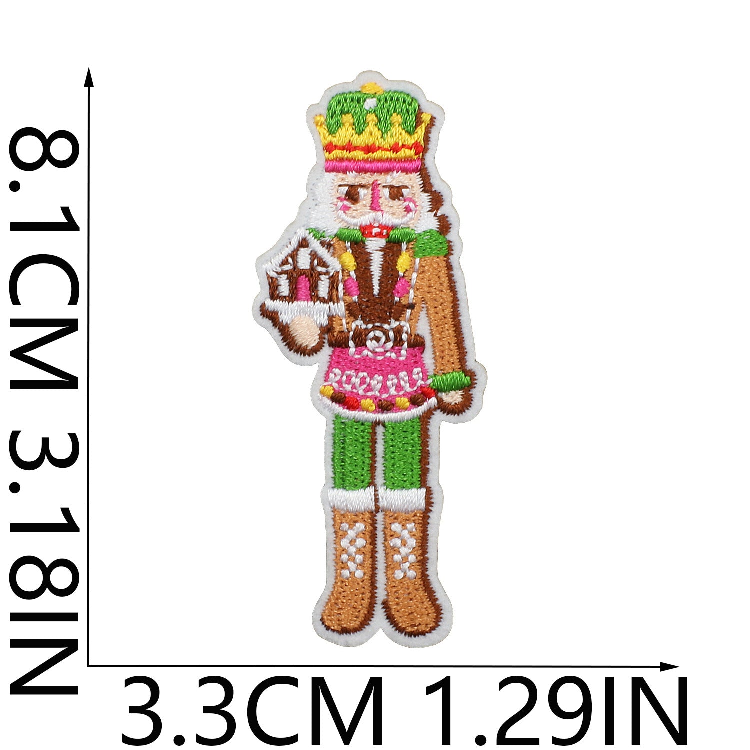 Wholesale Chic Polyester Embroidered Iron On Nutcracker Patch For Clothing Bags DIY Craft Accessory OLY Exclusive