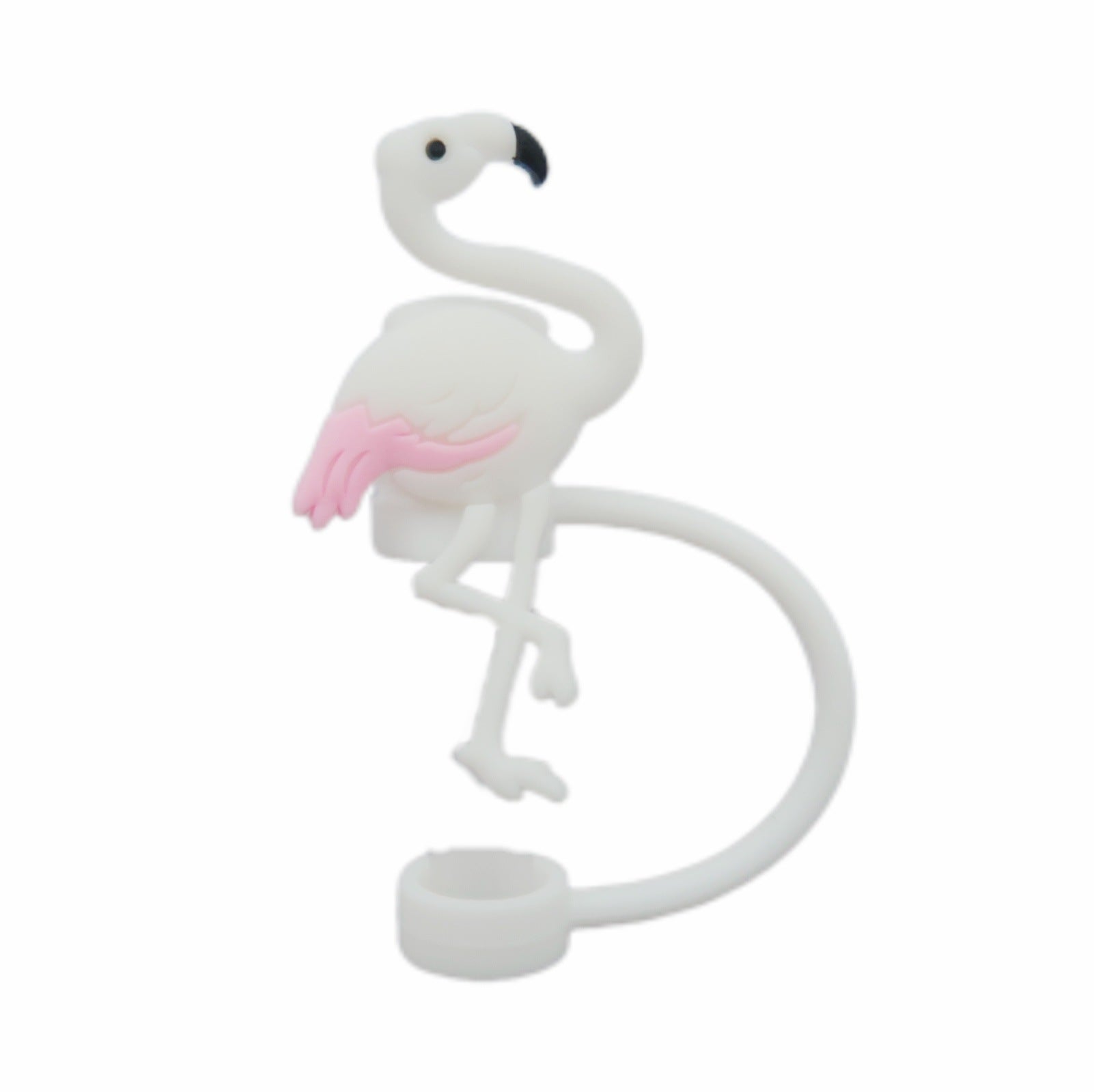 Wholesale  10pcs Creative cartoon four-color silicone dustproof straw cap