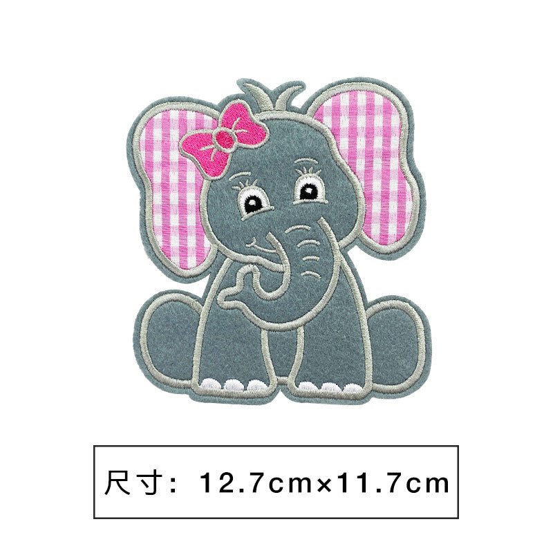 Wholesale Cartoon embroidery clothing decoration large patch cloth stickers