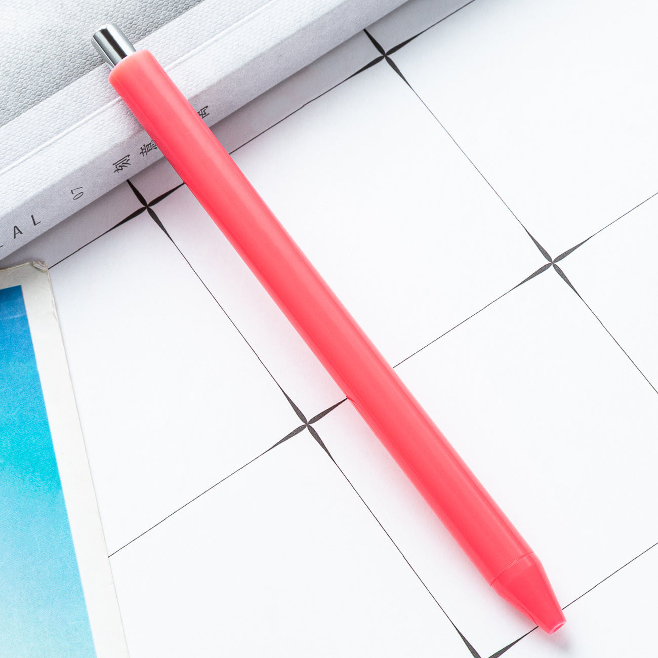 Wholesale Macaron colored press office writing pen