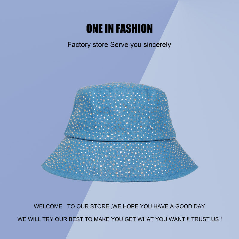 Wholesale Diamond Denim Fisherman Hat