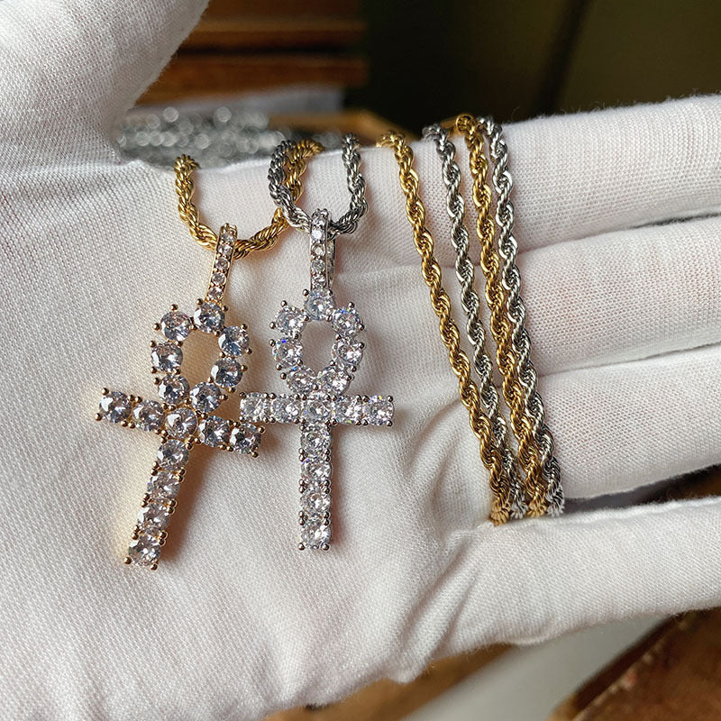 Wholesale Renqing Jewelry Rock Pendant  Hip-Hop Necklace