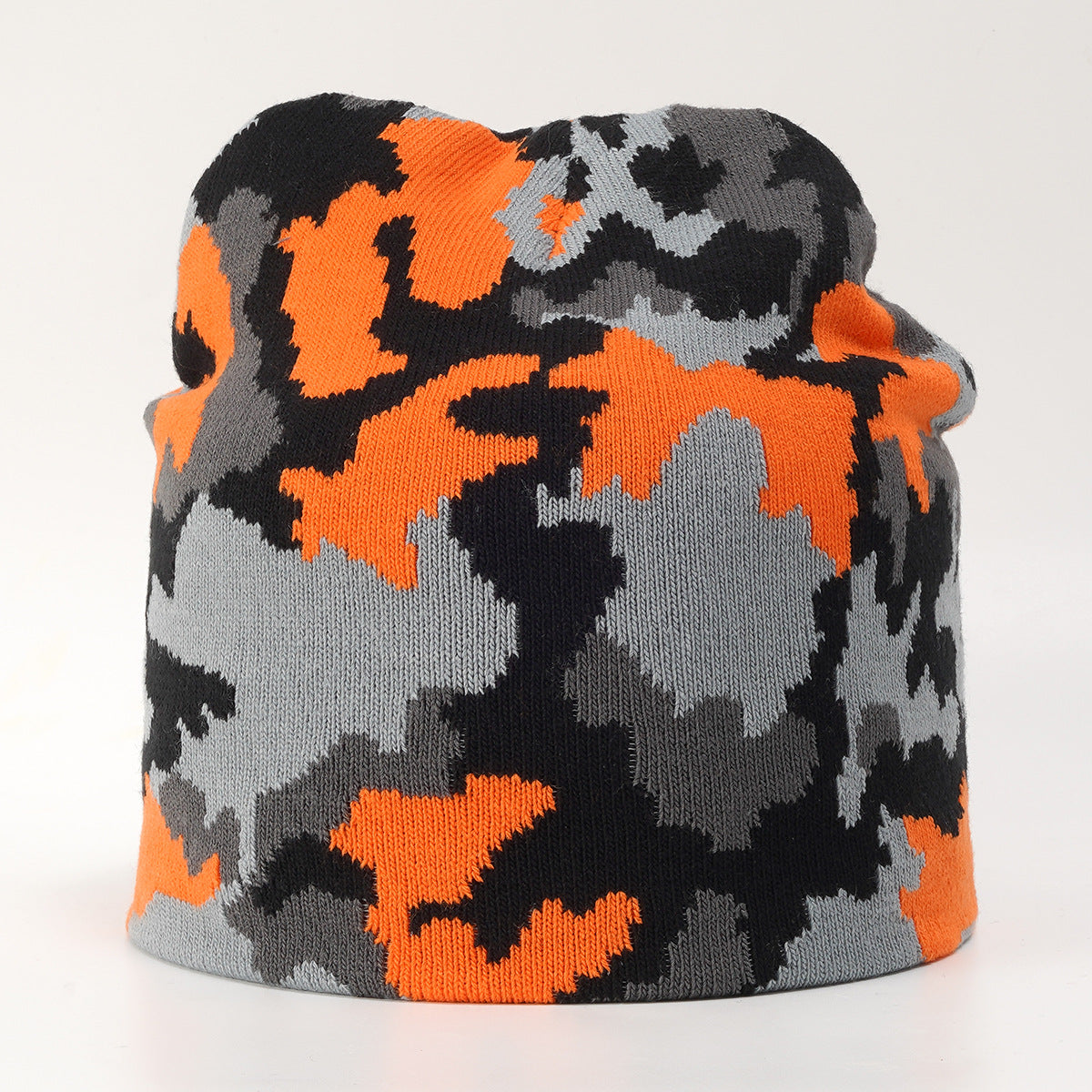 Wholesale Acrylic Camouflage Jacquard Knitted Hat