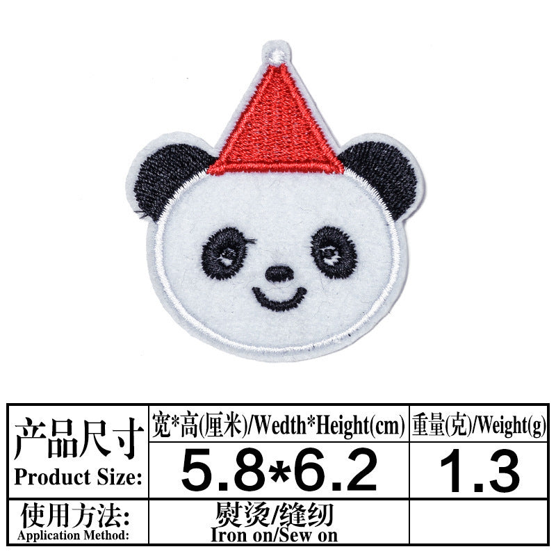 Wholesale 16 Pack Cartoon Embroidery Patch Set With Self Adhesive Backing Iron On Repair Stickers For Clothing Bags Decorative DIY Accessory Gift