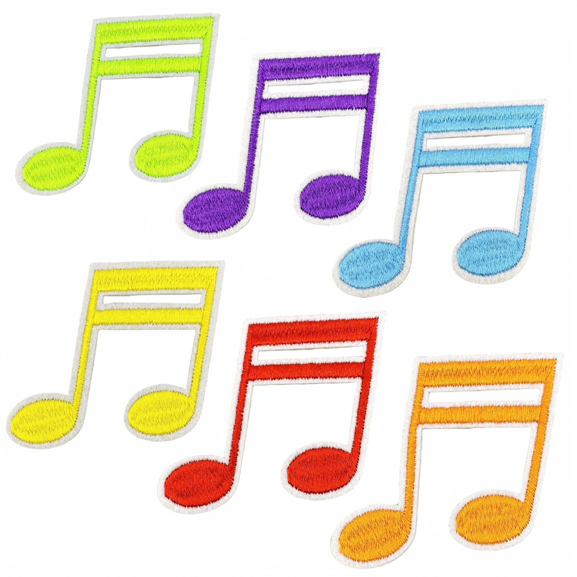 Wholesale Fashion Musical Note Iron On Cloth Patches For DIY Clothing Decoration Boutique Accessory