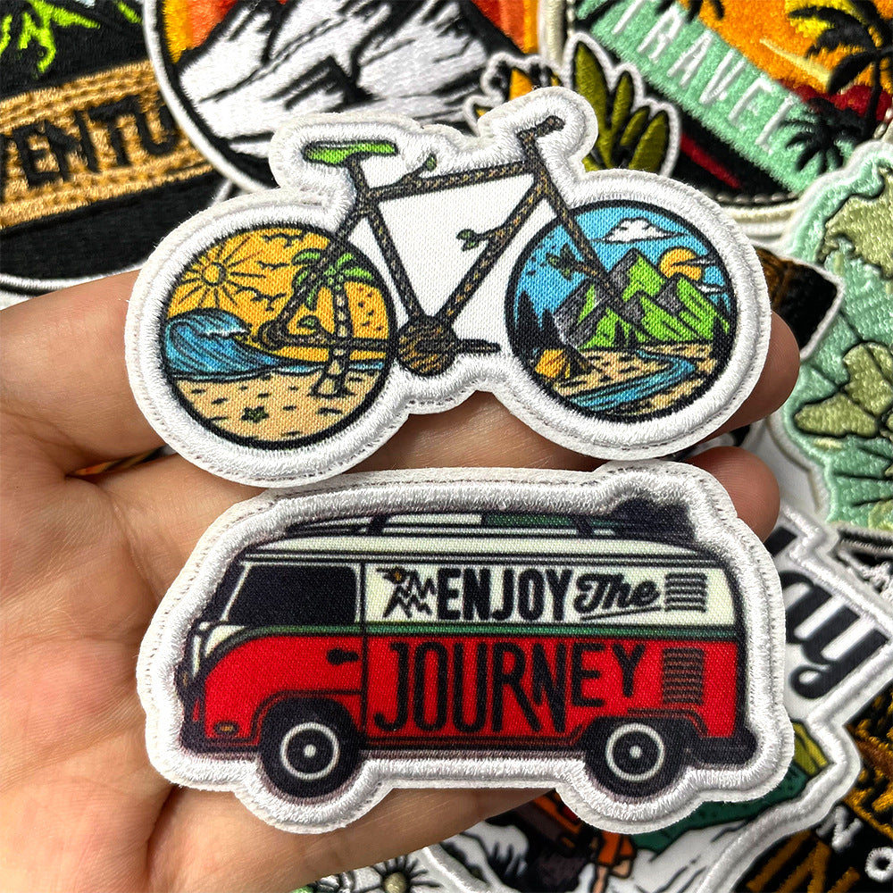 Wholesale  Pieces Outdoor Travel Camping Style DIY Patches