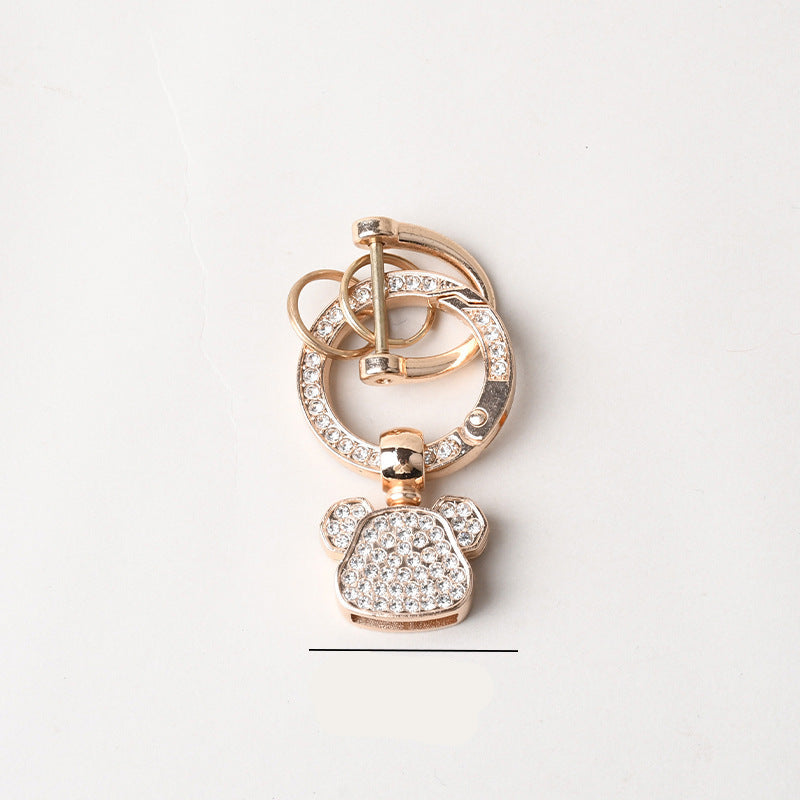 Wholesale Diamond DIY semi-finished keychain