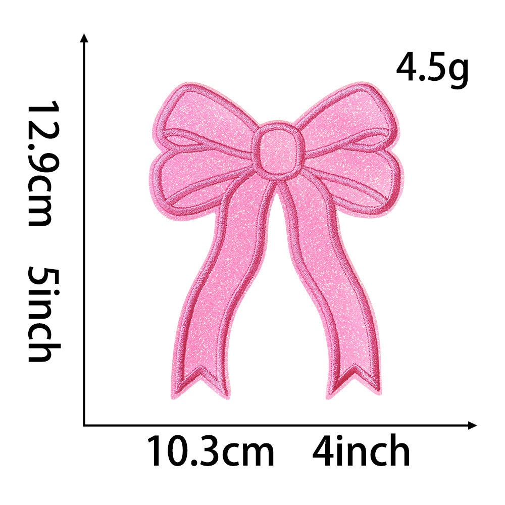 Wholesale Split Bow Embroidery  DIY Patches